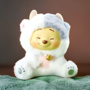 MINISO X Disney Winnie The Pooh "Naughty Team" Series Plush Keychain Cow